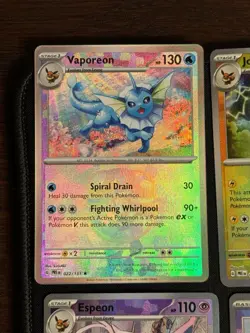 Pokemon Prismatic Evolution - Complete Eeveelution Masterball Holo Set - 9 Cards - Image 2