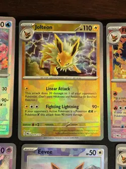 Pokemon Prismatic Evolution - Complete Eeveelution Masterball Holo Set - 9 Cards - Image 3