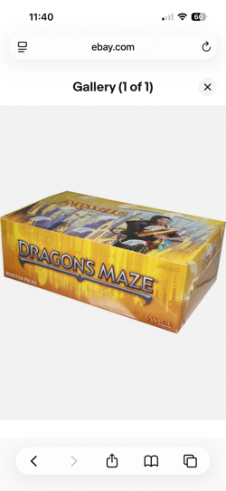 Magic the Gathering Dragon Maze Booster Box English Factory Sealed 2013 - Image 1
