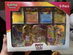 Pokemon TCG Scarlet & Violet 151 Mini Tins Costco Bundle, 5 Pack - Sealed - Image 1