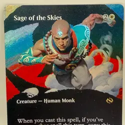 Magic The Gathering Sage of the Skies 0328 Aetherdrift Foil Borderless Rare MTG - Image 1