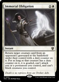Immortal Obligation - 10 / English / Near Mint MTG - Image 1