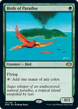 Foil - Birds of Paradise - 151 / NM / English MTG - Image 1