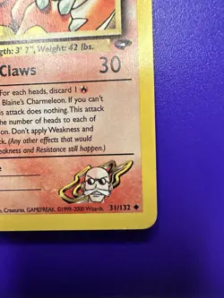 BLAINE'S CHARMELEON GYM CHALLENGE 31/132 UNLIMITED UNCOMMON 2000 POKEMON TCG - Image 4