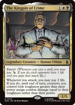 x1 The Kingpin of Crime - Foil R MTG Marvel Super Heroes M/NM, English - Image 1
