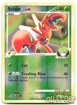 Scizor E4 48/111 Uncommon Rising Rivals Pokemon Reverse Holo LP - Image 1