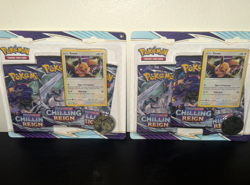 Pokemon TCG Chilling Reign 3 Pack Blister Eevee Promo Sealed (LOT OF 2) - Image 1