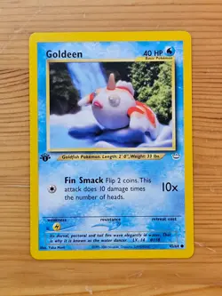 Pokemon TCG Goldeen 45/64 Neo Revelation 1st Edition LP WOTC. - Image 1
