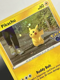 Pikachu 027/078 (NM) Cosmo Holo Sword & Shield: Pokemon Go Promo 2022 TCG - Image 3