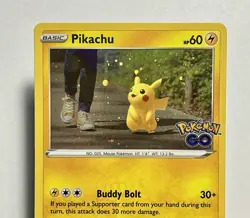 Pikachu 027/078 (NM) Cosmo Holo Sword & Shield: Pokemon Go Promo 2022 TCG - Image 4