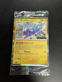 Pokemon TCG Mega Evolution Pitch Black Prerelease Staff Promos Stamped Sealed - Image 1