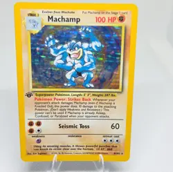 Pokemon TCG Machamp 8/102 Deck Exclusives Holo Rare 100 HP EN 1st Edition - Image 1