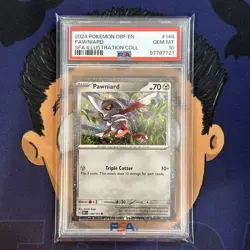💎PSA 10 GEM MINT 2024 Pokemon Shrouded Fable Illustration PAWNIARD #148 Promo - Image 2
