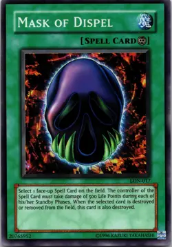 Mask of Dispel LON-017 Super Rare Labyrinth of Nightmare Yu-Gi-Oh Unlimited LP - Image 1