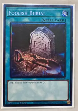 Foolish Burial 1st Edition Prismatic Collector's Rare RA02-EN049 Yu-Gi-Oh! - Image 1