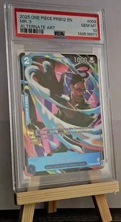 2025 MR. 3 One Piece PRB02 Premium Booster VOL.2 Alternative Art PSA 10 GEM MT - Image 1