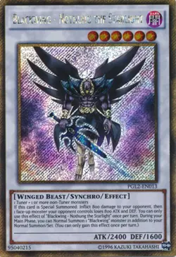 Yugioh! LP Blackwing - Nothung the Starlight - PGL2-EN013 - Gold Secret Rare - U - Image 1