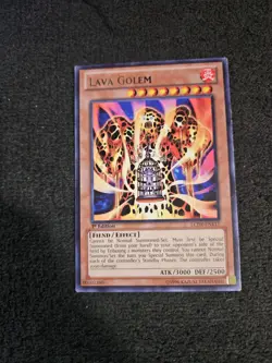 Lava Golem LCJW-EN117 Rare 1st Edition Yugioh Card - Image 1