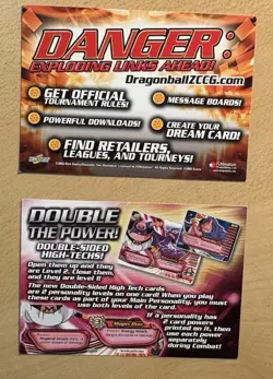 2 Dragon Ball Z 2003 Rare Promo Cards - Image 1