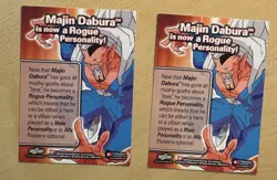 2 Dragon Ball Z 2003 Rare Promo Cards, MAJIN DABURA, The Potato Fusion - Image 1