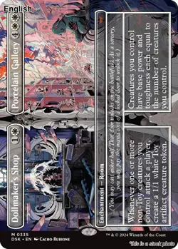 MTG Dollmaker's Shop // Porcelain Gallery (Borderless) [DSK - 335] LP - Image 1