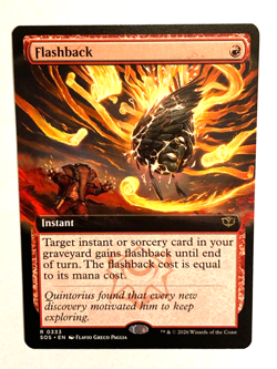 MTG -Flashback (Extended Art) / Secrets of Strixhaven / Regular / NM - Image 1