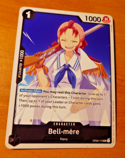 ONE PIECE ENGLISH CARD GAME CARTE BELL-MERE OP02-112 EN JCC NM - Image 1