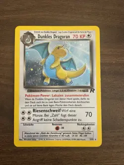 Dunkles Dragoran Dark Dragonite Holo 5/82 Team Rocket Pokemon Card GERMAN - Image 1
