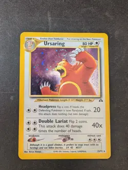 Ursaring 15/75 holo neo Discovery pokemon - SWIRL - NM - Image 1