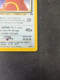 Ursaring 15/75 holo neo Discovery pokemon - SWIRL - NM - Image 5