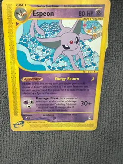 Espeon 11/147 Non-Holo Rare Aquapolis 2002 Pokemon Eeveelution Vintage MP - Image 3