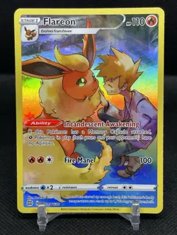 Flareon TG01/TG30 Holo Brilliant Stars Trainer Gallery Pokemon NM/M 501 - Image 1