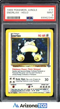 Pokemon 1999 Snorlax 11/64 Holo Jungle PSA 9 - Image 1