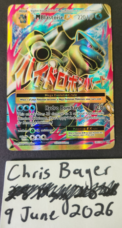 Pokemon TCG M Blastoise EX (Full Art) #102/108 XY Evolutions Holo Rare, NM - Image 1
