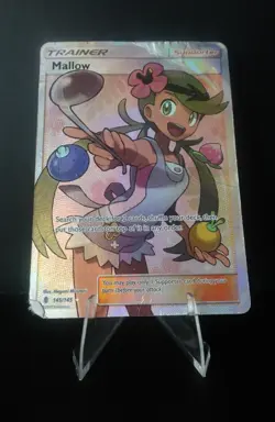 POKEMON Mallow FULL ART HOLO ULTRA RARE 145/145 SM-Guardians Rising Eng 2017 - Image 1