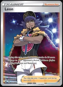 Leon - 182/185 - Full Art Ultra Rare NM, English Pokemon Vivid Voltage - Image 1