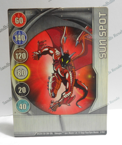 Bakugan Card - Sun Spot - Silver Gate Card - BA294 - 3/48d - 2008 - Image 1
