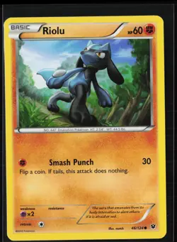 Riolu 46/124 Common Fates Collide Pokemon Near Mint - Image 1