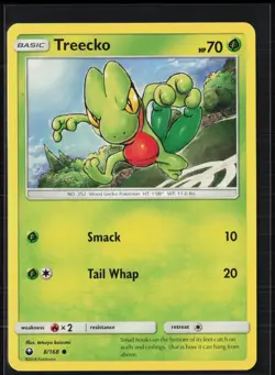 Treecko 8/168 Common Celestial Storm Pokemon Near Mint - Image 1