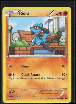 Riolu 63/99 Common Next Destinies Pokemon Near Mint - Image 1