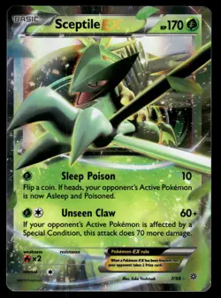 Sceptile EX 7/98 Holo EX Rare Ancient Origins Pokemon Lightly Played - Image 1