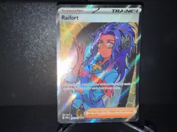 2025 Pokemon Raifort 142 Prismatic Evolutions Full Art Trainer Ultra R Card NM+ - Image 1