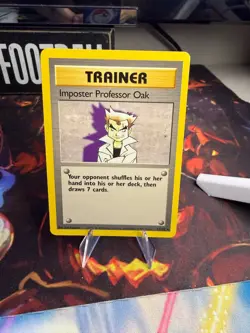 IMPOSTOR PROFESSOR OAK 73/102 BASE SET SHADOWLESS Unlimited Rare Pokemon - Image 1
