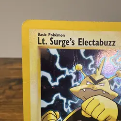 Pokemon Lt. Surge's Electabuzz 6/132 Gym Heroes Holo Rare Eng DM - Image 2