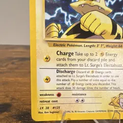 Pokemon Lt. Surge's Electabuzz 6/132 Gym Heroes Holo Rare Eng DM - Image 5