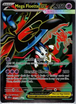 Mega Floette ex 101/086 Ultra Rare Chaos Rising Pokemon Holo Near Mint - Image 1