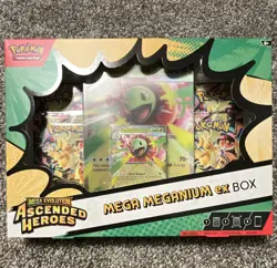 Pokemon TCG Mega Evolution Ascended Heroes Mega Meganium ex Box Promo - Image 1