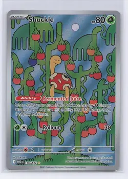 Shuckle 136/132 Illustration Rare Mega Evolution Pokemon Holo Near Mint - Image 1