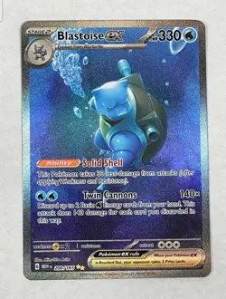 Blastoise ex 200/165 Pokemon Scarlet Violet 151 Special Illustration Rare NM - Image 1
