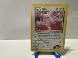 Wizards of the Coast Koga's Ditto 10/132 Gym Challenge Holo Rare Unlimited - Image 1